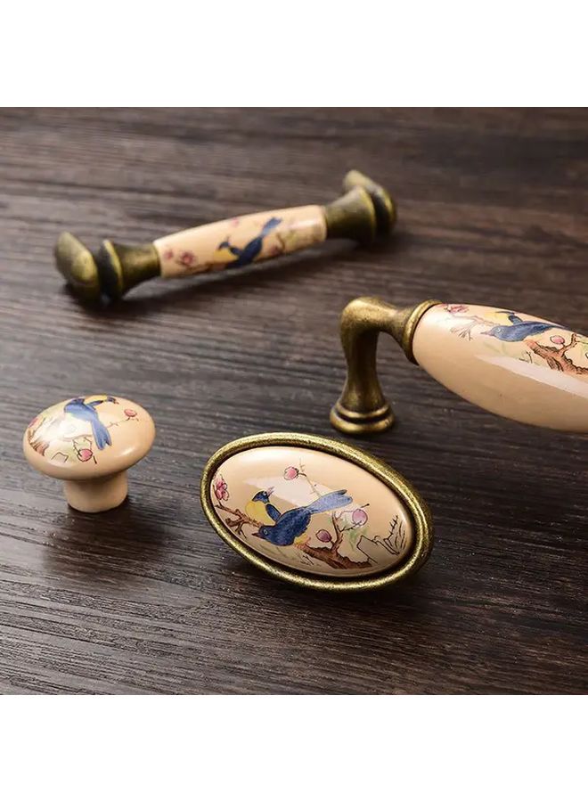 Bird Of Fortune 201 Ceramic Bronze Handle For Cabinet Wardrobe TV Furniture - Image 2